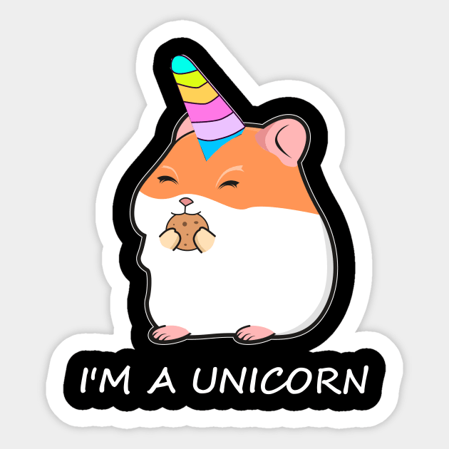 Hamster Unicorn Sticker by Imutobi